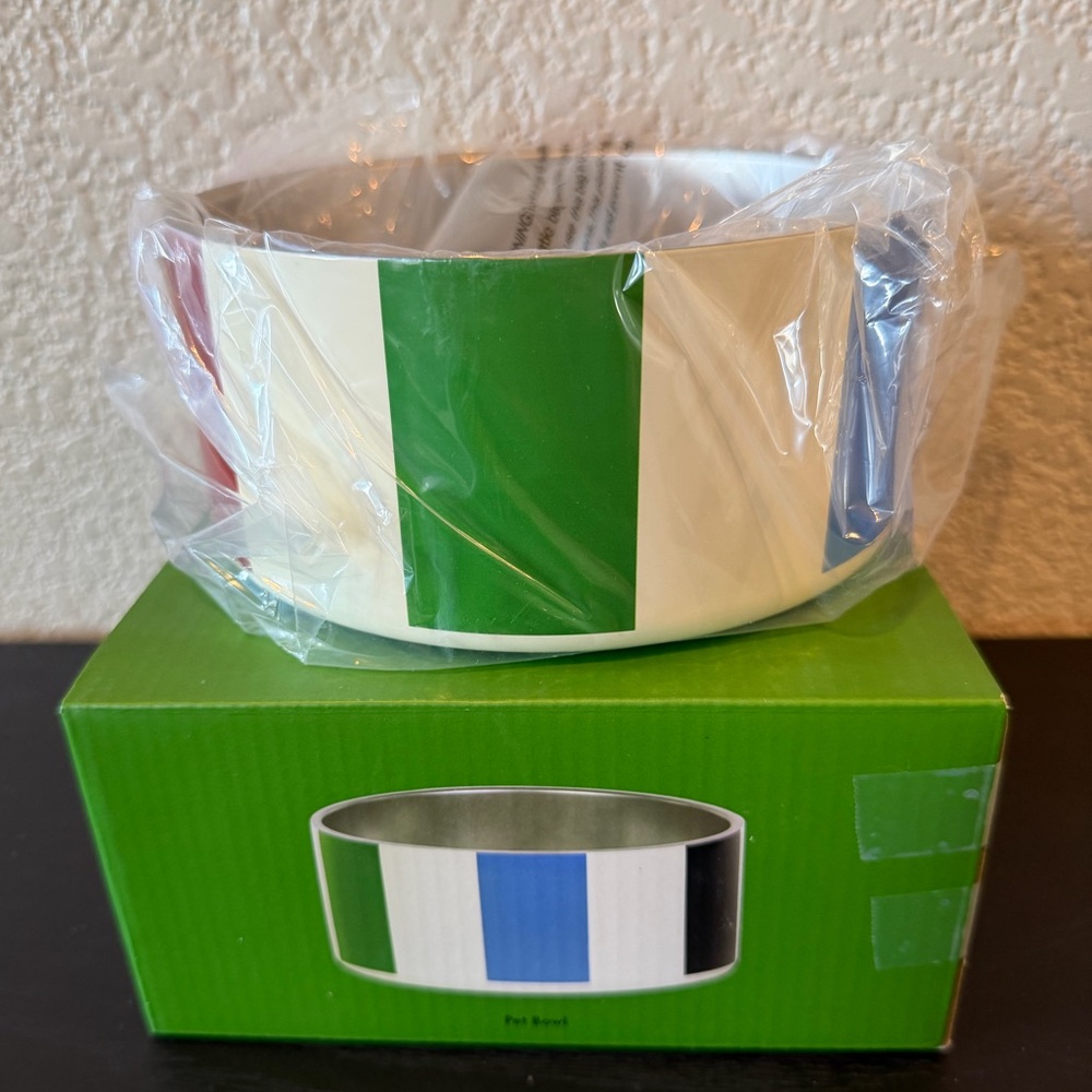 Kate Spade M/L  Adventure Stripe Pet Bowl - Picture 7 of 13
